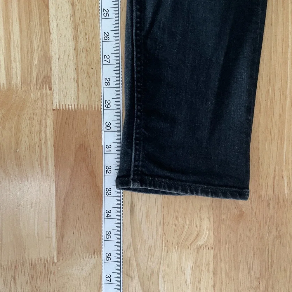 Revtown Taper Jeans Mens 32x32 Black Denim Stretch Cotton Blend Dark Wash‎